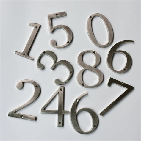 adhesive metal house numbers|4 inch adhesive numbers.